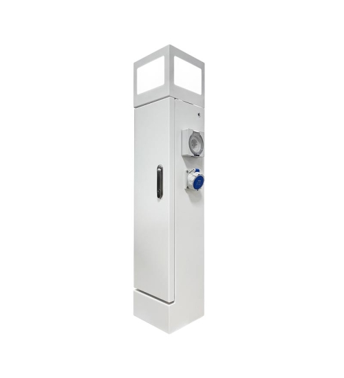 Stainless Steel Power Pedestal for RV Campgrounds - 4 Outlets, GRES1002020D-R